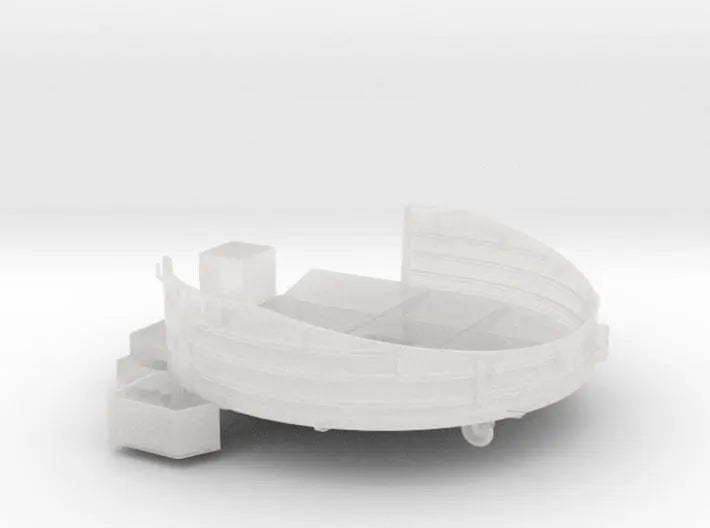 1/96 USN midship 4st deck 40mm gun tub port - distefan 3d print