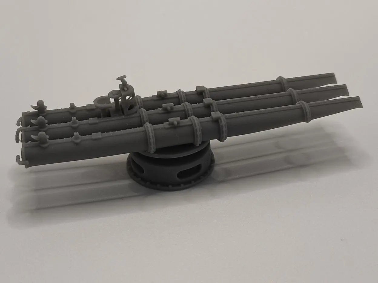 1/96 USS 21-inch Triple Torpedo Tubes - distefan 3d print