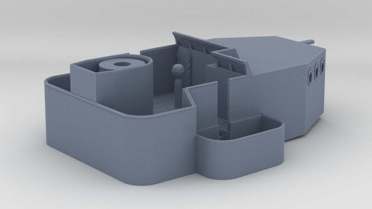 1/96 USS Cecil J. Doyle Forward Deck 3 Bridge - distefan 3d print