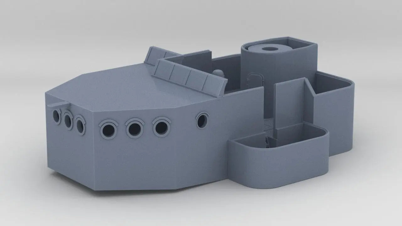 1/96 USS Cecil J. Doyle Forward Deck 3 Bridge - distefan 3d print