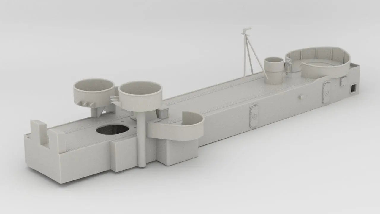 1/96 USS Cecil Superstructure 6 Deck 1 - distefan 3d print