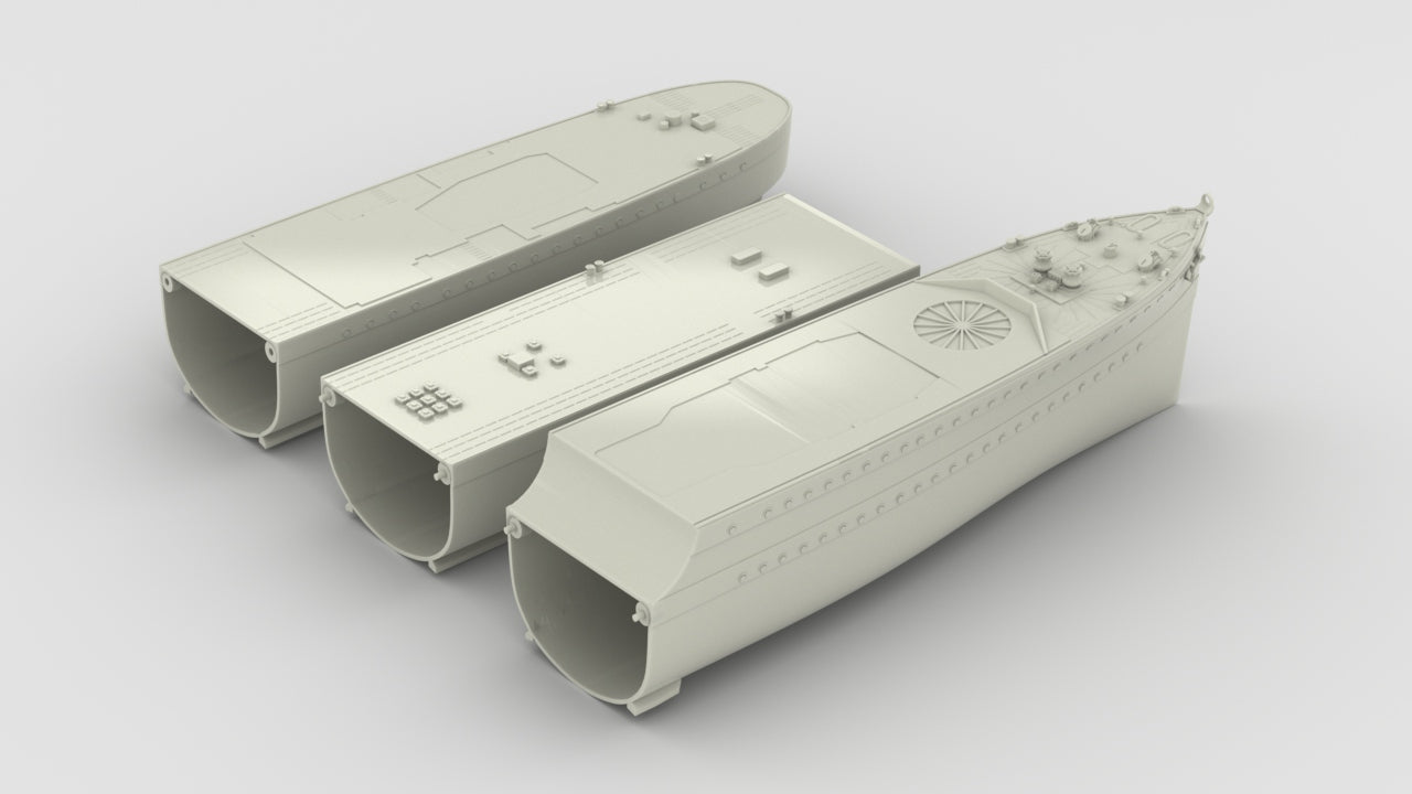 1/96 USS Fletcher Hull - distefan 3d print