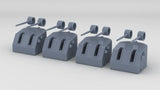 1/96 USS Helena (CL-50) 5-inch Turret Set (4pcs)