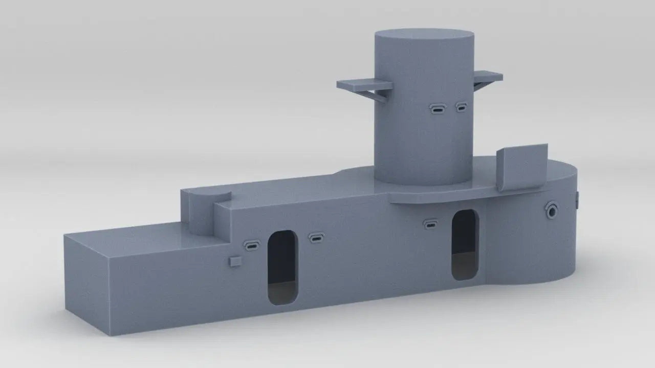 1/96 USS Helena (CL-50) Aft Deck 3 - distefan 3d print
