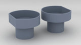 1/96 USS Helena (CL-50) Amidships 40mm Tubs Set (2pcs)