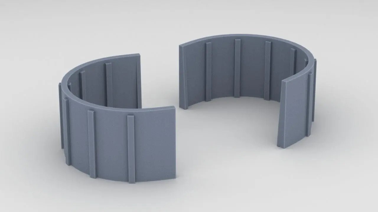 1/96 USS Helena (CL-50) Bow 20mm Tubs Set (2pcs) - distefan 3d print