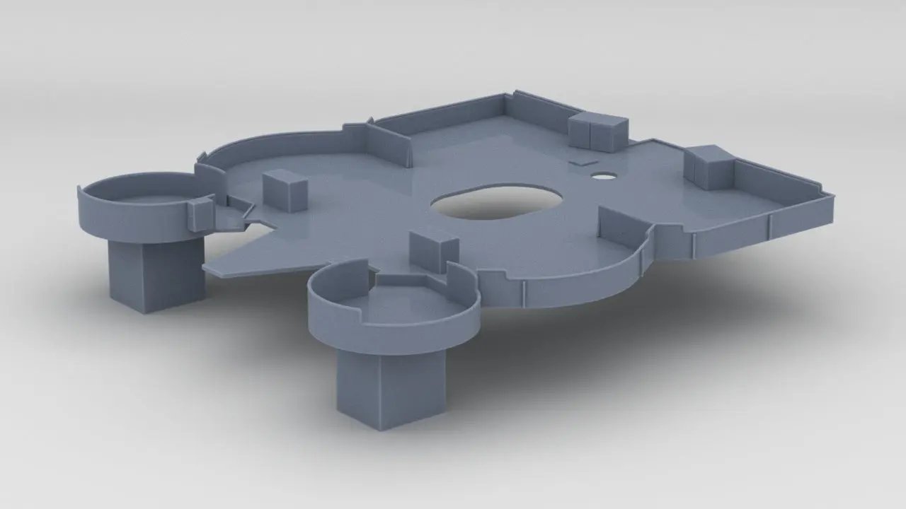 1/96 USS Indianapolis (CA-35) Amidships Deck 2 - distefan 3d print