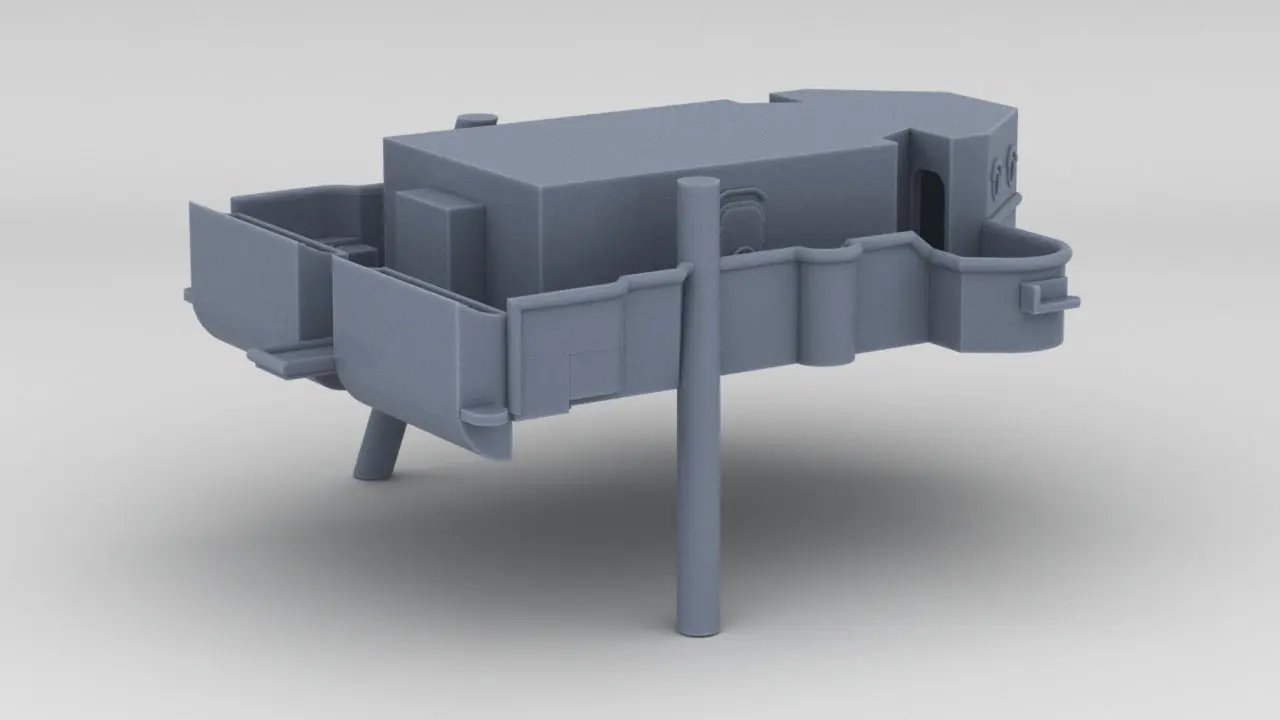 1/96 USS Indianapolis (CA-35) Forward Deck 3 - distefan 3d print