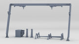 1/96 USS Iowa '84 Boat Davits Port Set