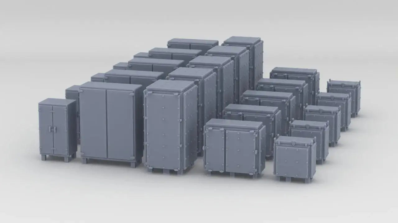 1/96 USS Iowa '84 Ready Service Locker Set (25pcs) - distefan 3d print