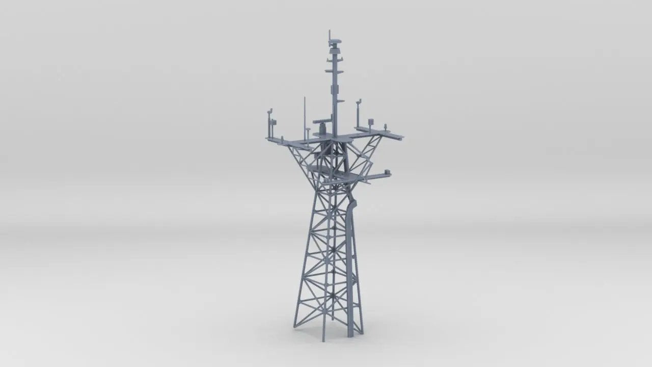 1/96 USS Oliver Hazard Perry Mast - distefan 3d print