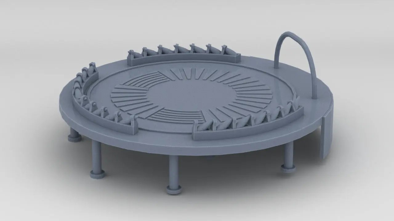 1/96 USS Saucy PG-65 Forward 4''/50 Gun Platform - distefan 3d print