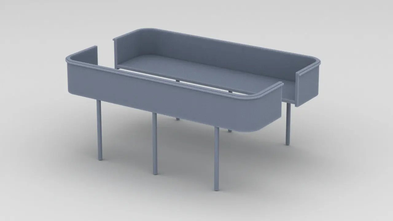 1/96 USS South Dakota (BB-57) Aft Deck 2 20mm Tubs Set - distefan 3d print