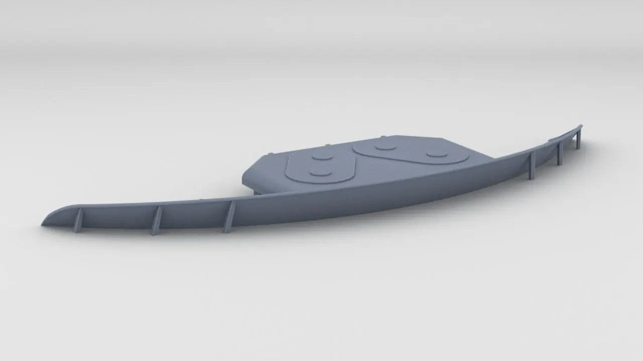 1/96 USS South Dakota (BB-57) Breakwater - distefan 3d print