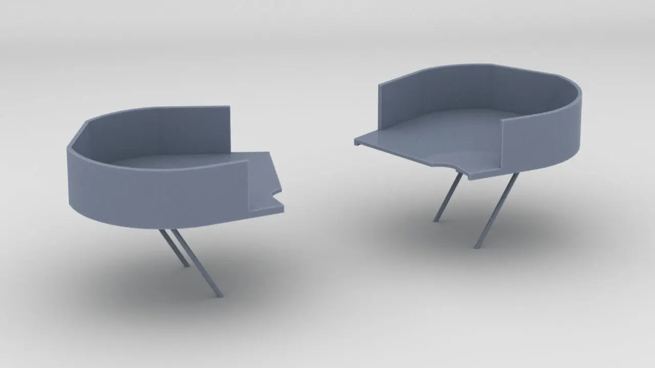 1/96 USS South Dakota (BB-57) Forward Deck 5 40mm Tubs Set - distefan 3d print