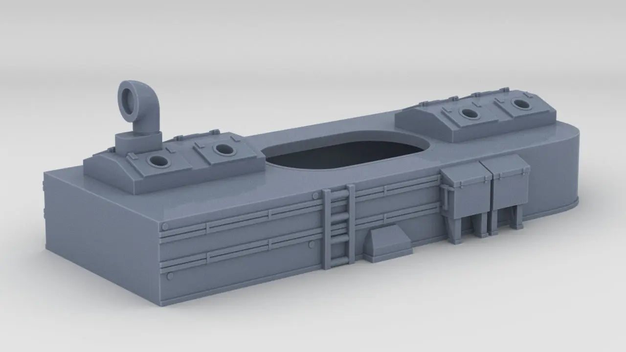 1/96 USS Sub Chaser Deck 1 Below Funnel - distefan 3d print