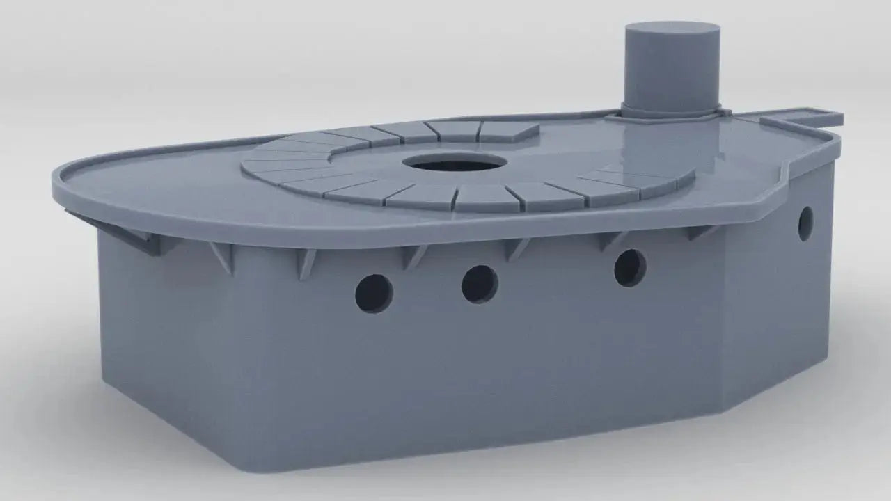 1/96 USS Ward Aft Deck House - distefan 3d print