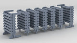 1/96 USS Ward In Racks Set (7pcs)