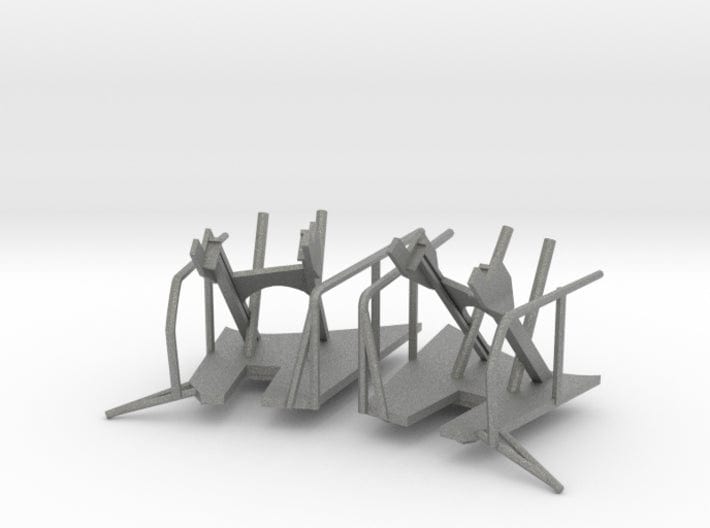 1/96 Bismarck crane storage brackets set - distefan 3d print
