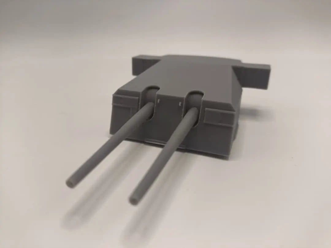 1/96 DKM 15cm/55 (5.9inch) SK C/28 Twin Turret w/ RF - distefan 3d print