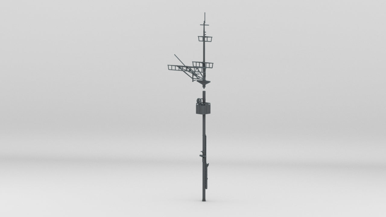 1/96 DKM Bismarck Aft Mast - distefan 3d print
