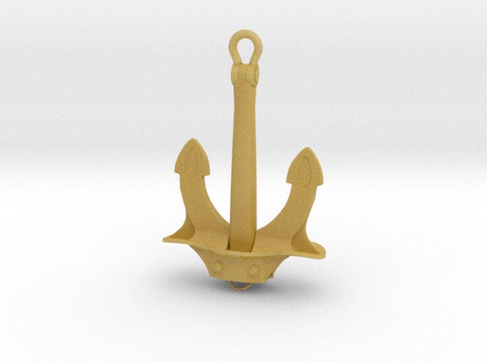 1/96 DKM Bismarck forward anchor - distefan 3d print