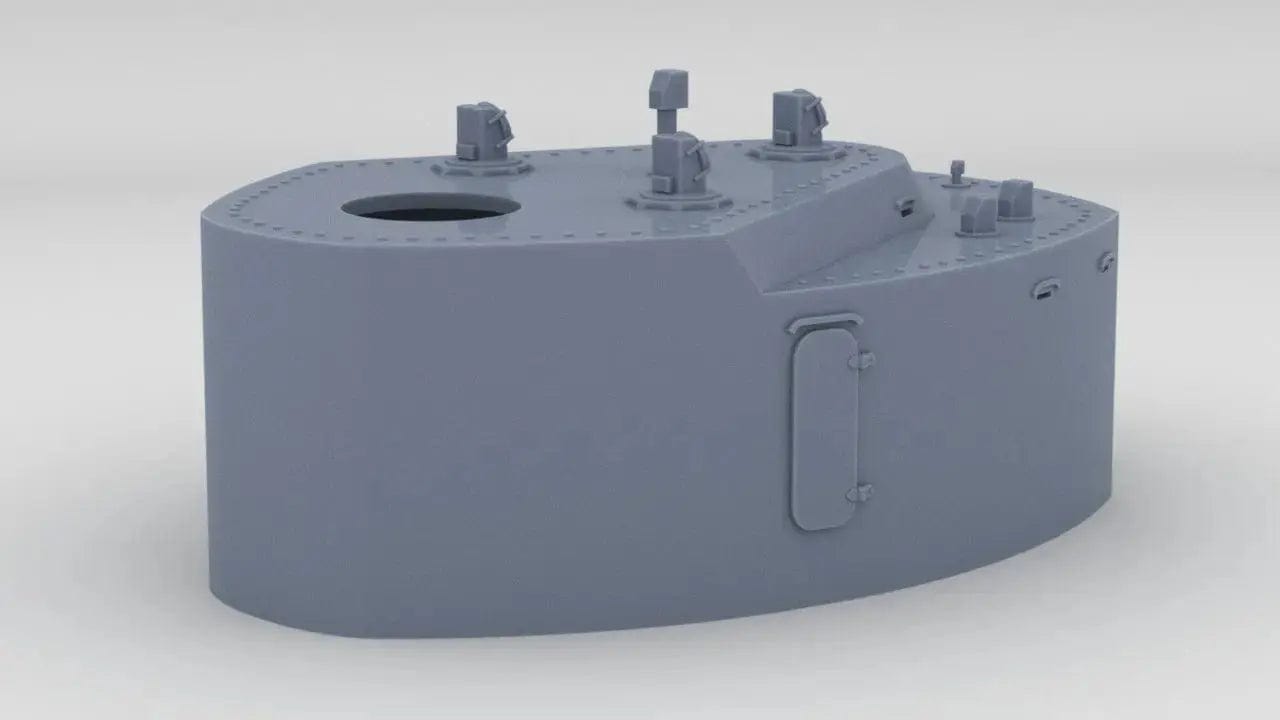 1/96 DKM Bismarck Forward Housing 7m RF - distefan 3d print