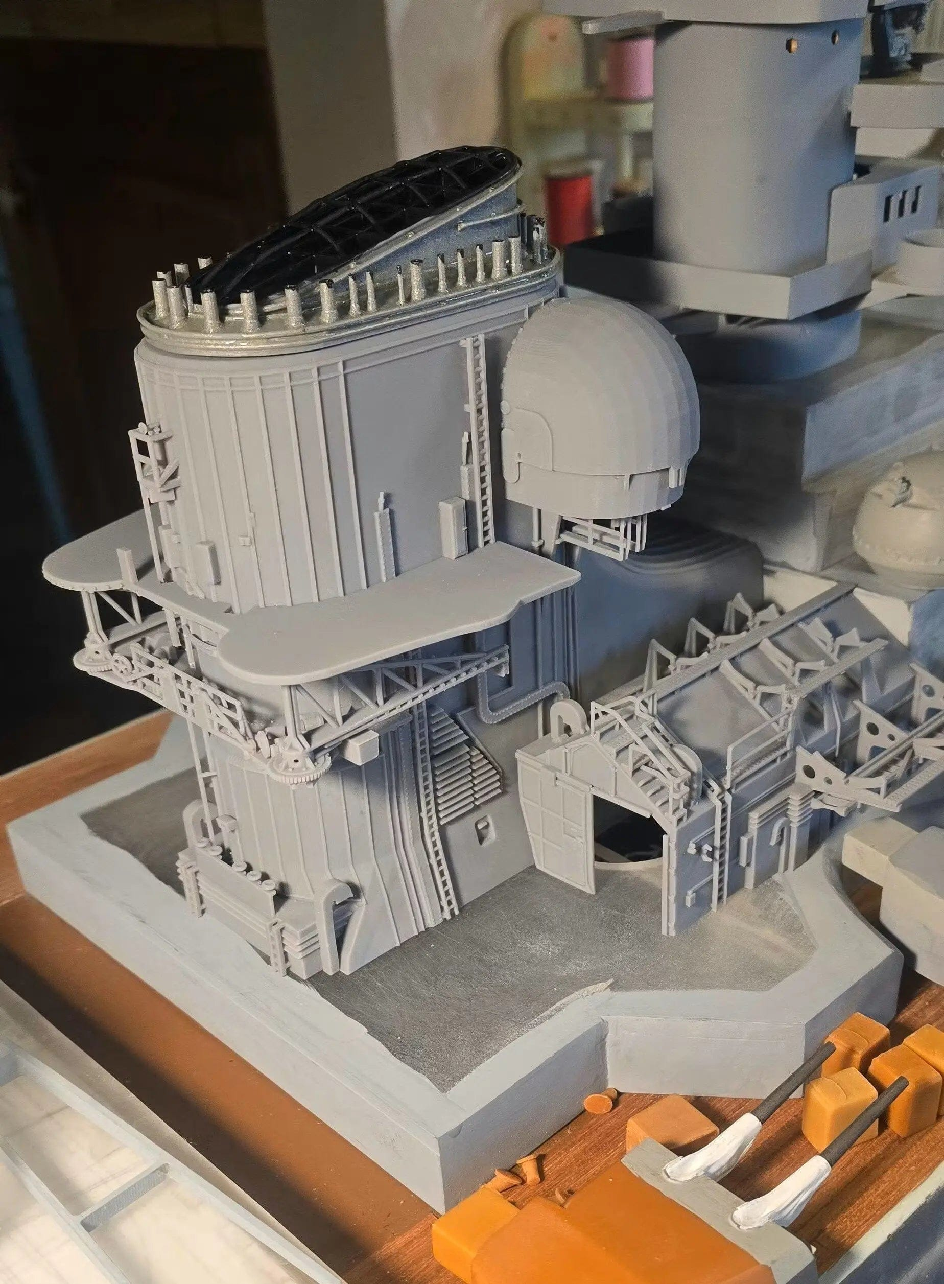 1/96 DKM Bismarck Funnel - distefan 3d print