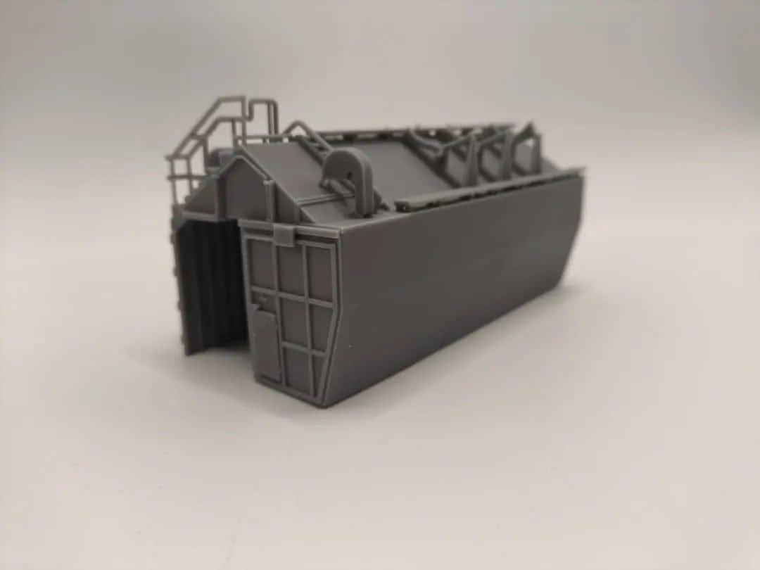 1/96 DKM Bismarck Hangar Starboard - distefan 3d print