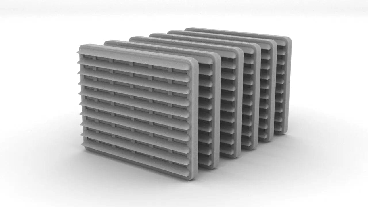 1/96 DKM Louvers 2 Front Tower Set 6pcs - distefan 3d print