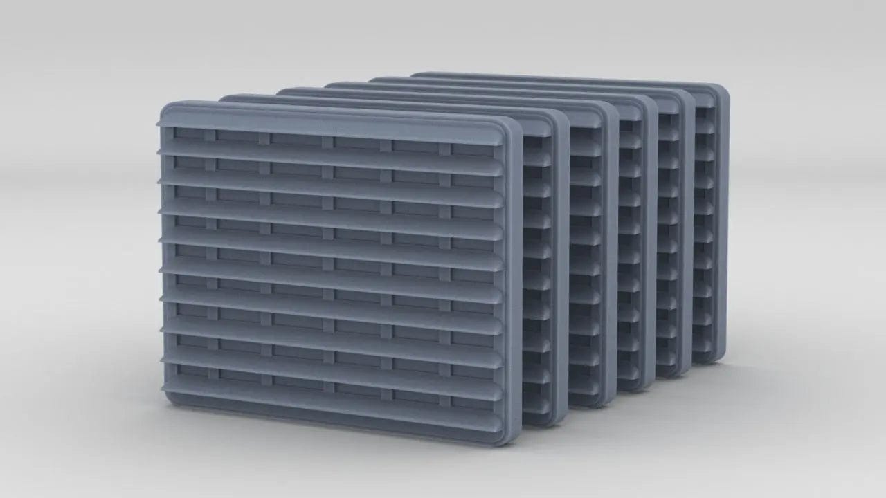 1/96 DKM Louvers 2 Front Tower Set (6pcs) - distefan 3d print