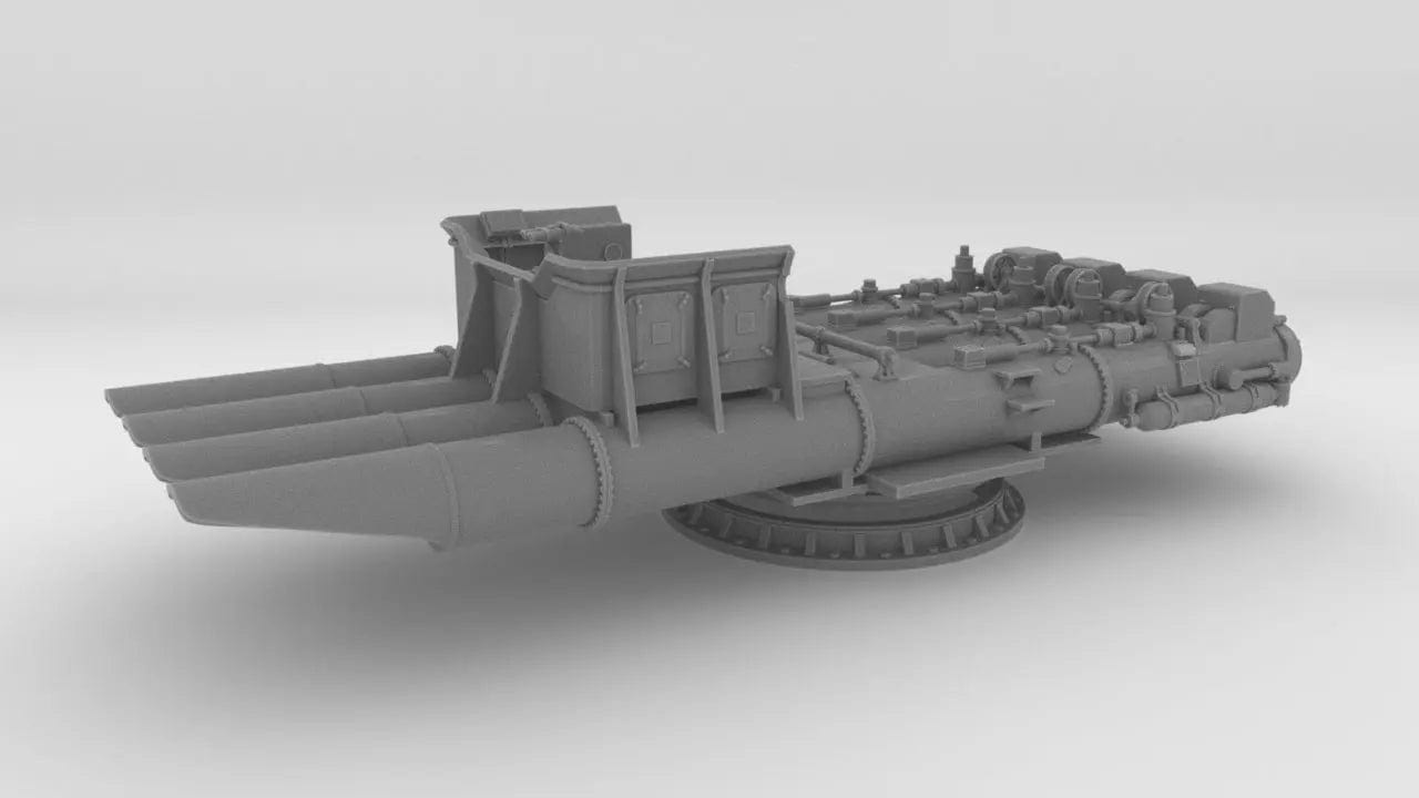 1/96 DKM Quadruple 533 mm Torpedo Tubes - distefan 3d print