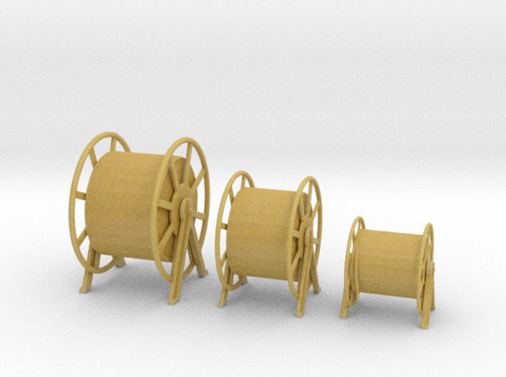 1/96 DKM rope barrels set 3pcs - distefan 3d print