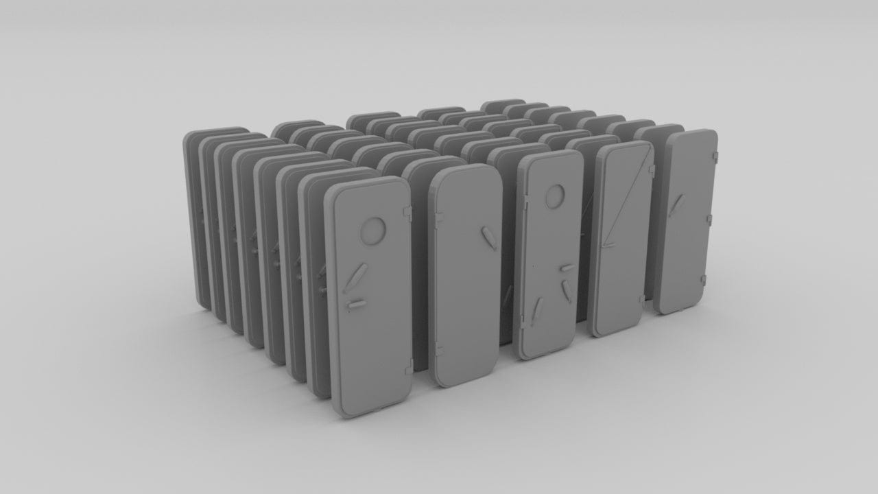 1/96 DKM Watertight Doors (Türen) Set - distefan 3d print