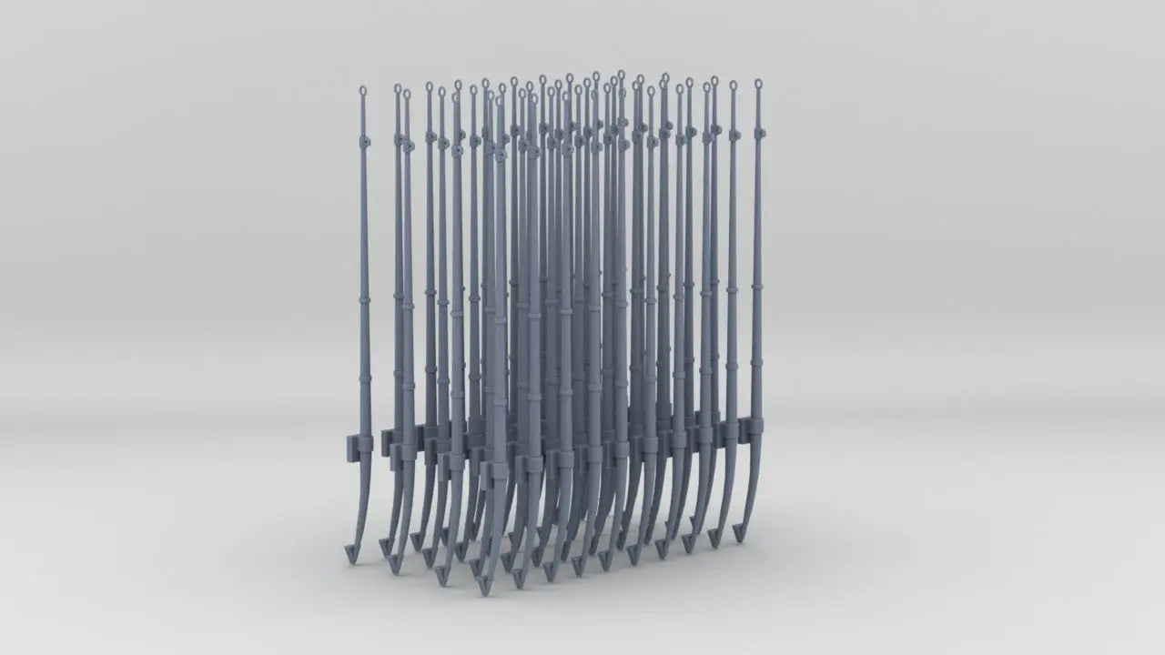 1/96 Georgios Averof Cruiser Handrails Set (40pcs) - distefan 3d print