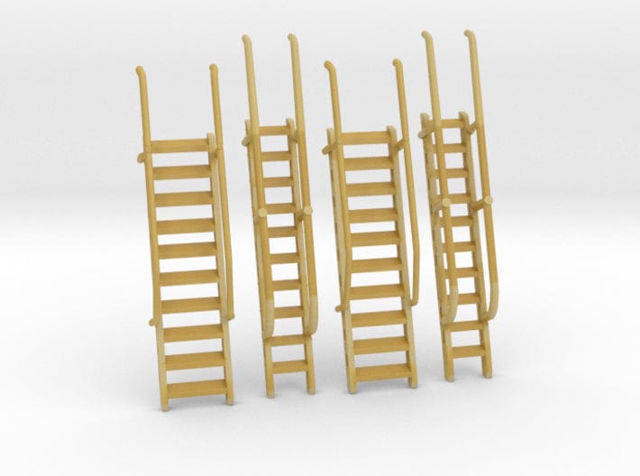 1/96 Germany typical ladders set 4pcs - distefan 3d print