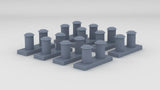 1/96 HMS Dido Bollards Set (8pcs)