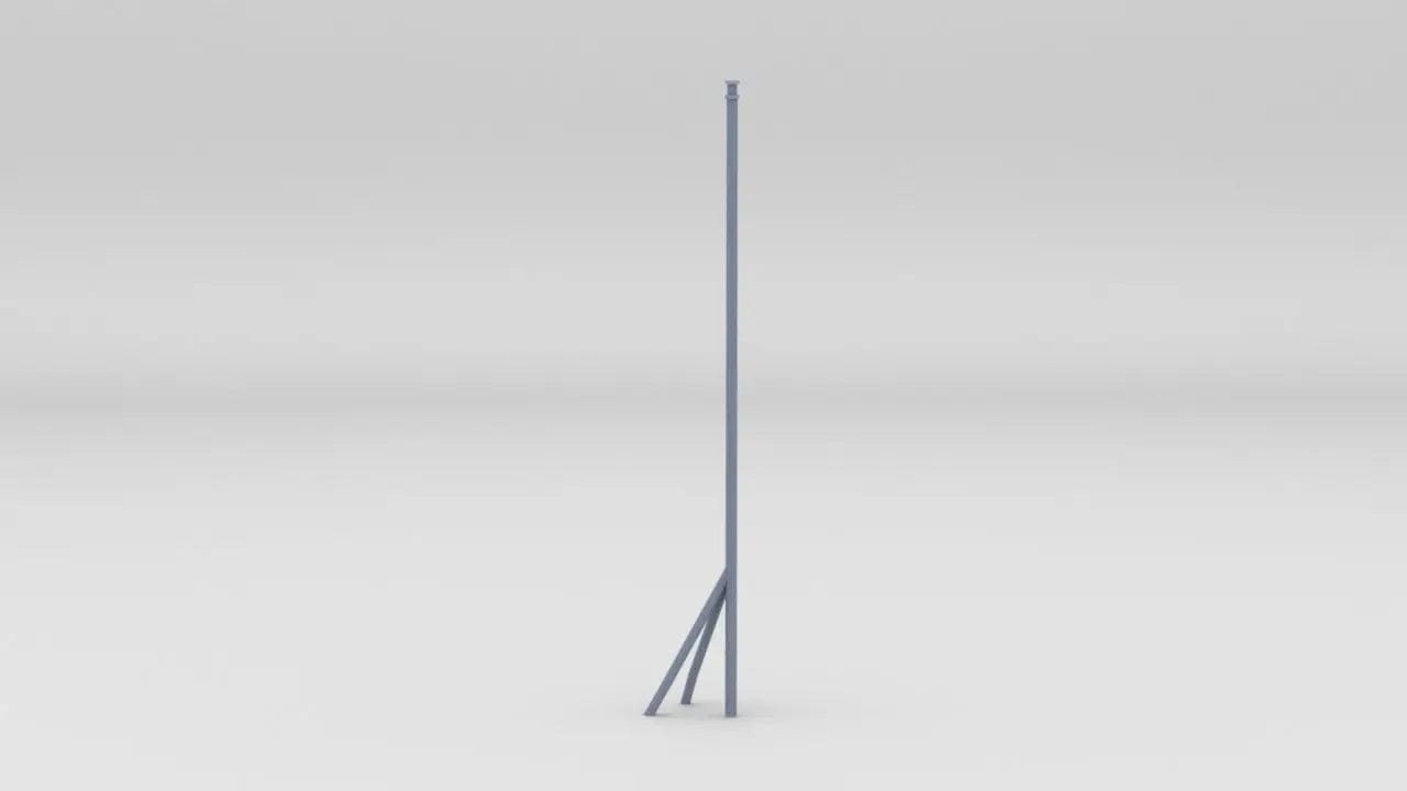 1/96 HMS Dido Forward Flag Staff - distefan 3d print