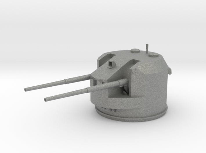 1/96 HMS dual purpose QF 5.25in (133mm) turret - distefan 3d print