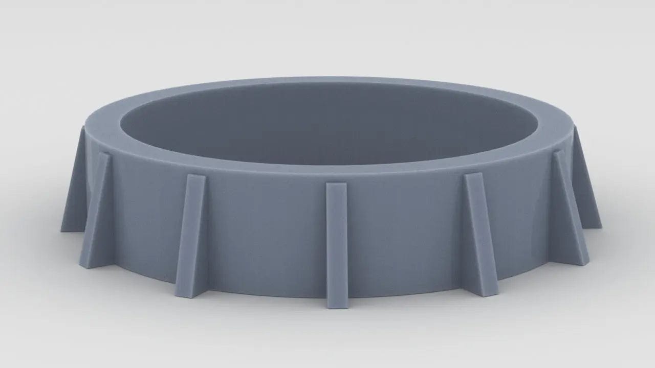 1/96 HMS Exeter 1942 Barbette for Turret 2 - distefan 3d print