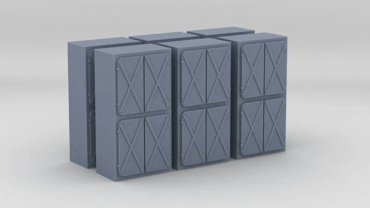 1/96 HMS Exeter Ammo Lockers Set (6pcs) - distefan 3d print