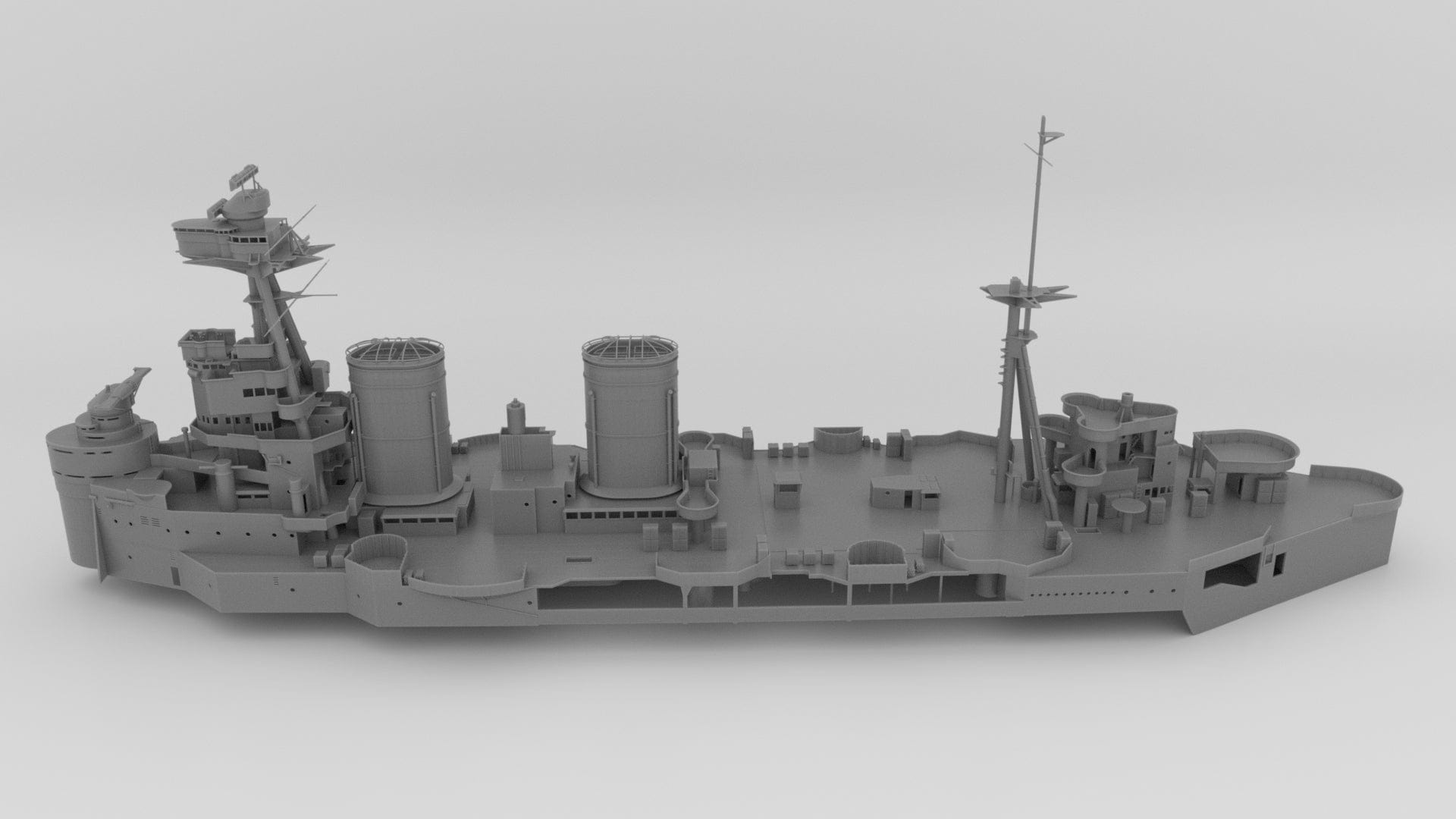 1/128 HMS Hood Battlecruiser Set - distefan 3d print