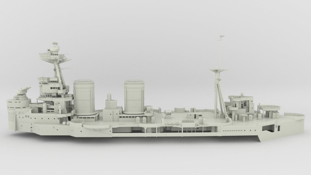 1/96 HMS Hood Battlecruiser Set - distefan 3d print