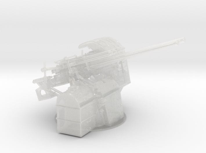 1/96 IJN 12.7 cm/40 (5") Type 89 naval mount twin - distefan 3d print