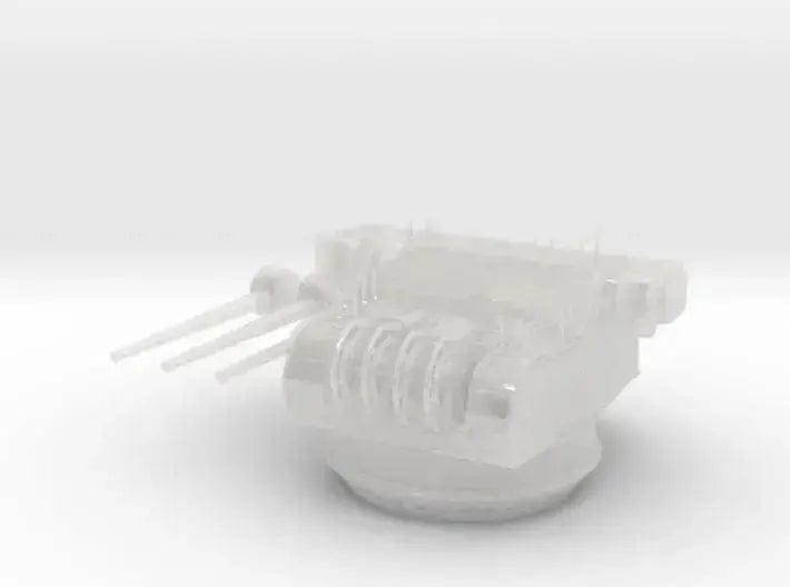 1/96 IJN 15.5cm/60 3rd year type naval turret - distefan 3d print