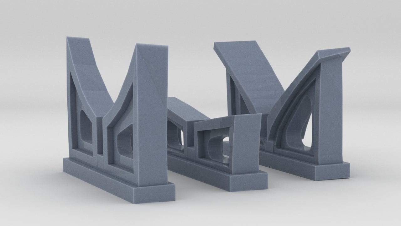 1/96 IJN Cradles for 9m Cutter Set (3pcs)- distefan 3d print