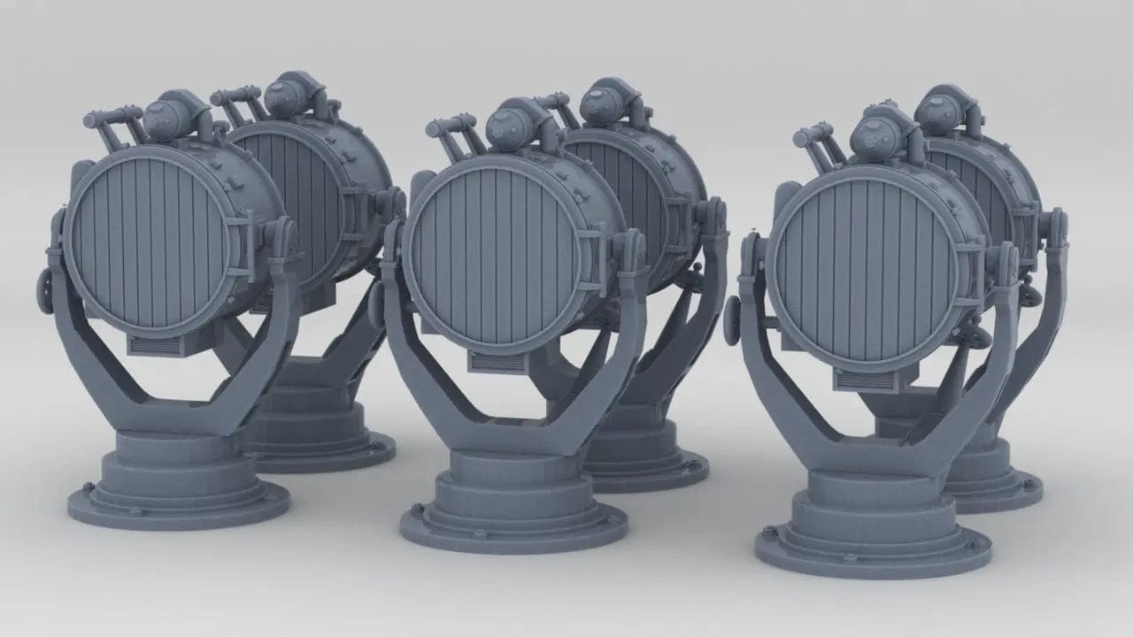 1/96 IJN Searchlight 60cm Set (6pcs) - distefan 3d print