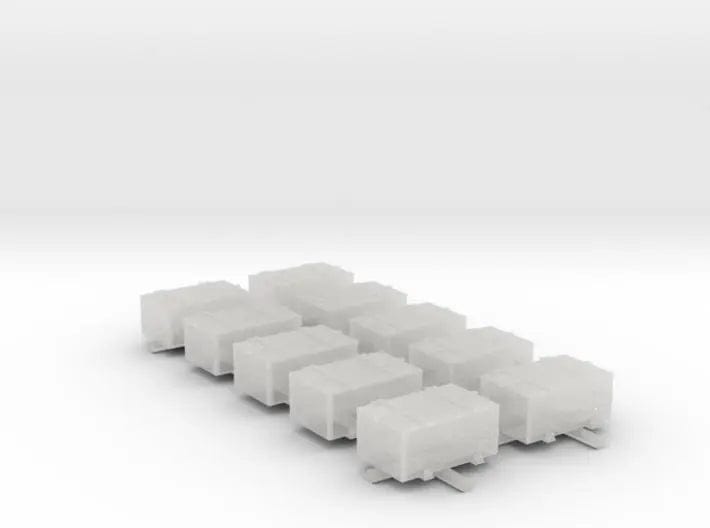 1/96 IJN storage box 25mm double set 10pcs - distefan 3d print