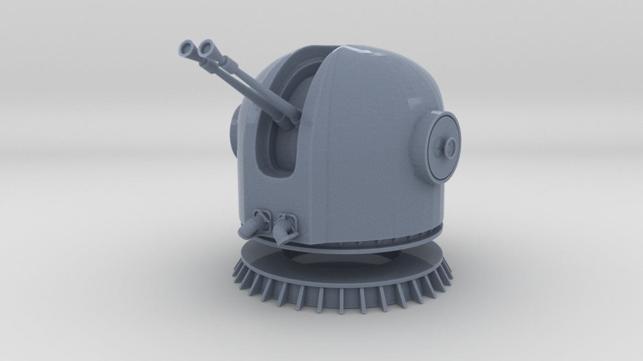 1/96 Italy Twin Otobreda 40mm Gun Dardo Set - distefan 3d print