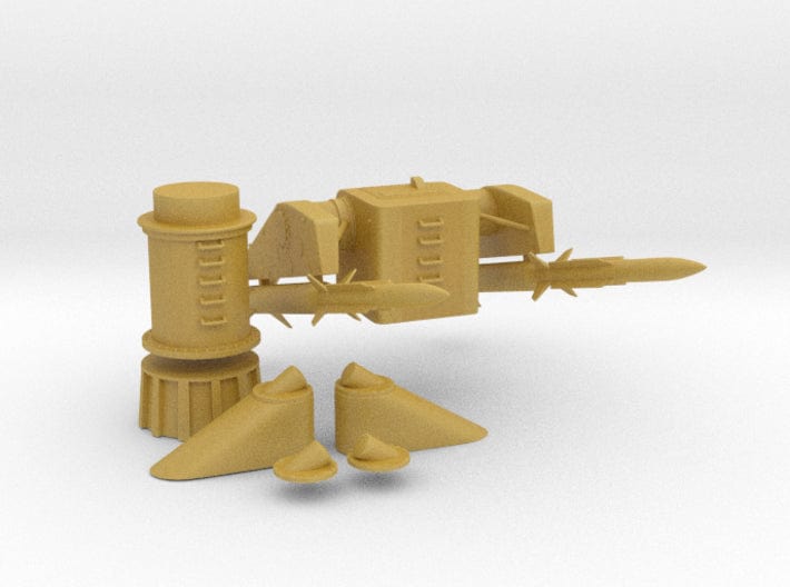 1/96 MK10 GMS guided missile launching system set - distefan 3d print